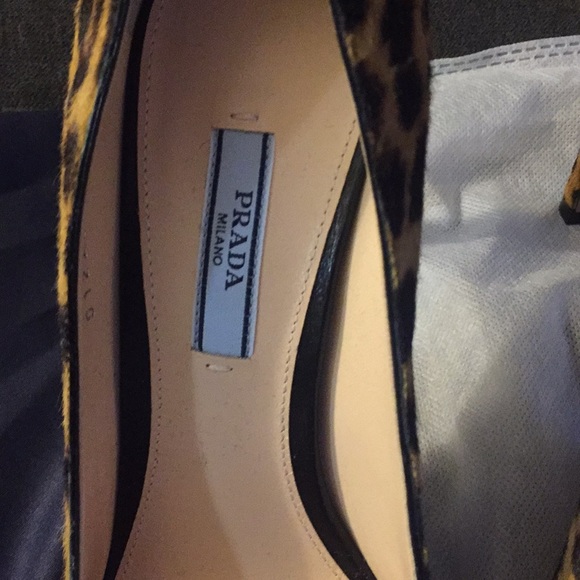 NEW Prada Animal Leopard print calf hair Pumps 39 - Picture 5 of 6